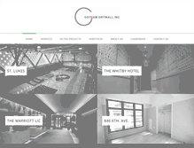 Tablet Screenshot of gothamdrywallinc.com